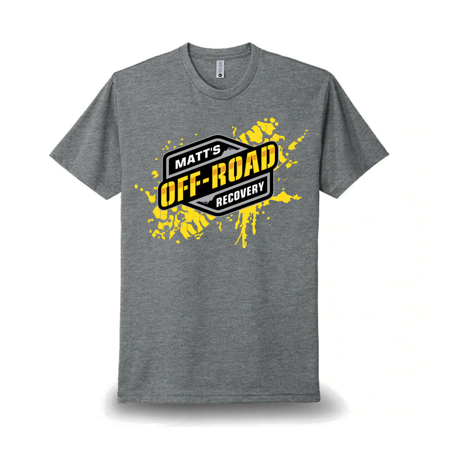 Matt Off-Road Tire Tread T-Shirt DarkGray